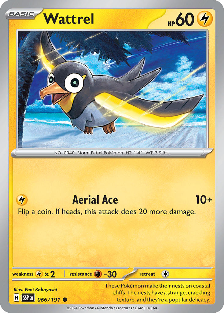 Wattrel 066/191 - POKEMON SCARLET & VIOLET: SURGING SPARKS