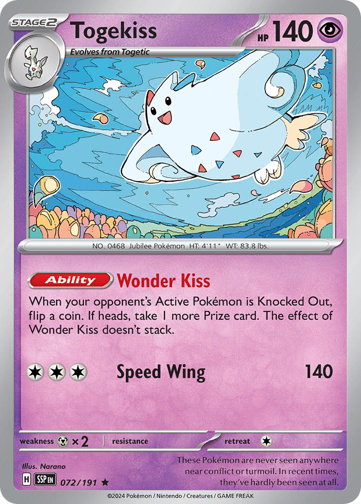 Togekiss 072/191 - POKEMON SCARLET & VIOLET: SURGING SPARKS