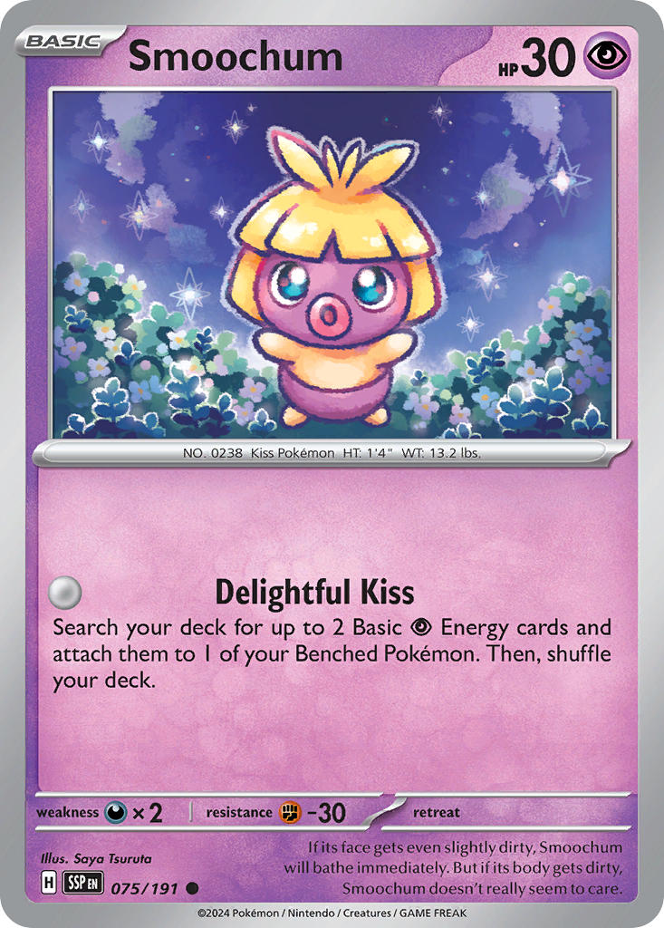 Smoochum 075/191 - POKEMON SCARLET & VIOLET: SURGING SPARKS