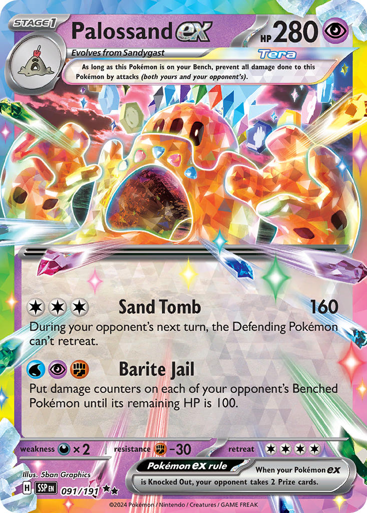Palossand ex 091/191 - POKEMON SCARLET & VIOLET: SURGING SPARKS