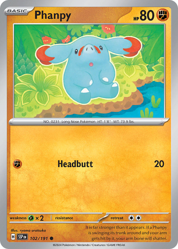 Phanpy 102/191 - POKEMON SCARLET & VIOLET: SURGING SPARKS