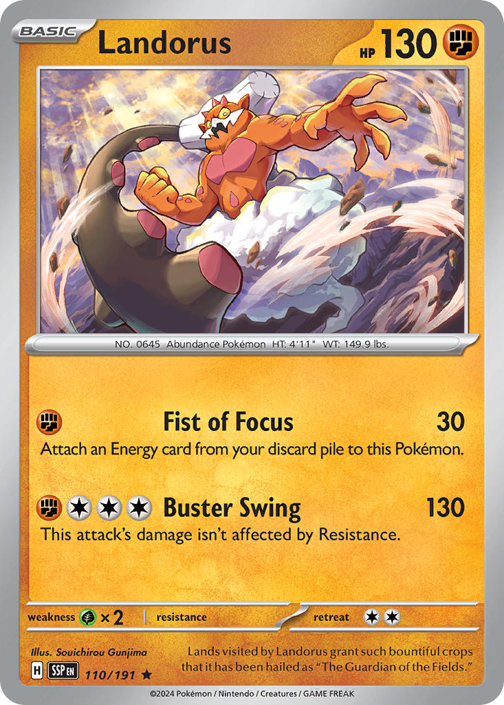 Landorus 110/191 - POKEMON SCARLET & VIOLET: SURGING SPARKS