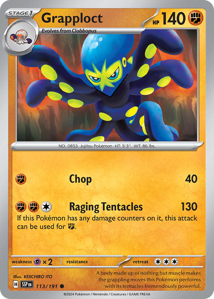 Grapploct 113/191 - POKEMON SCARLET & VIOLET: SURGING SPARKS