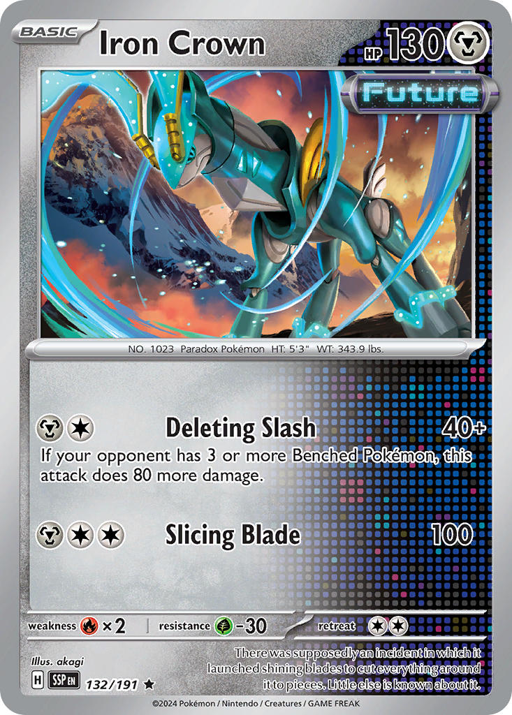 Iron Crown 132/191 - POKEMON SCARLET & VIOLET: SURGING SPARKS