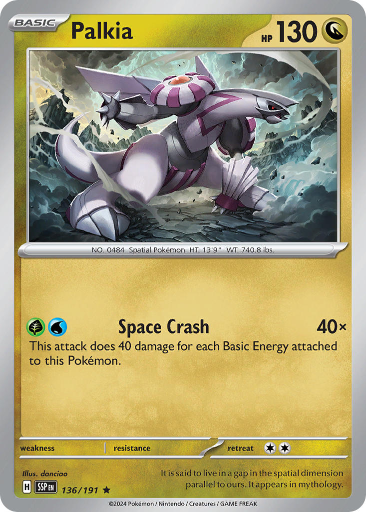 Palkia 136/191 - POKEMON SCARLET & VIOLET: SURGING SPARKS