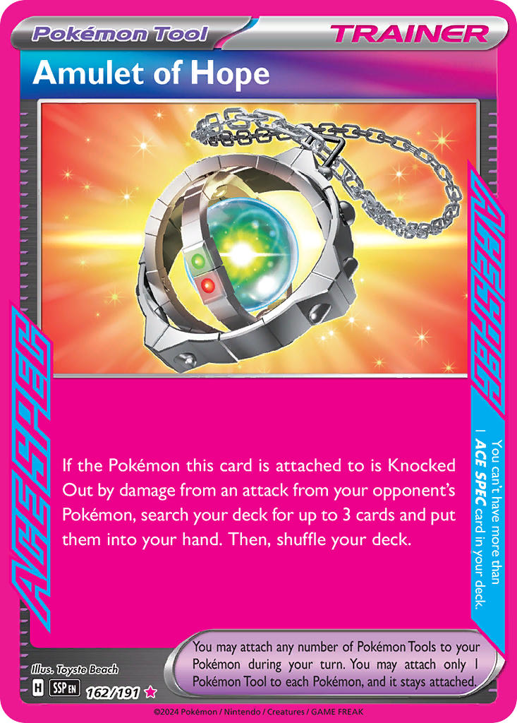 Amulet of Hope 162/191 - POKEMON SCARLET & VIOLET: SURGING SPARKS