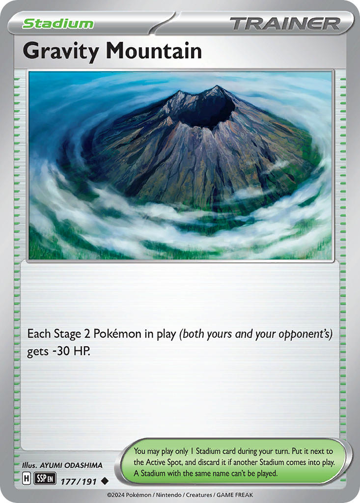 Gravity Mountain 177/191 - POKEMON SCARLET & VIOLET: SURGING SPARKS