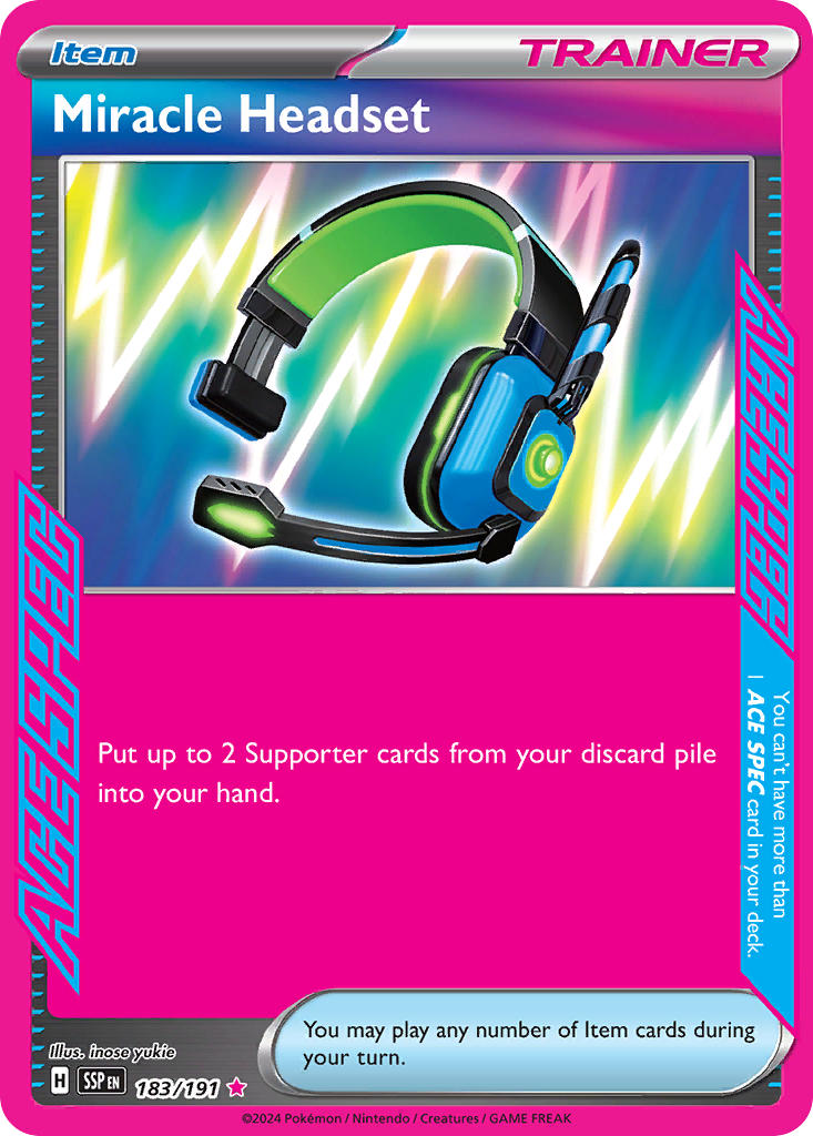 Miracle Headset 183/191 - POKEMON SCARLET & VIOLET: SURGING SPARKS