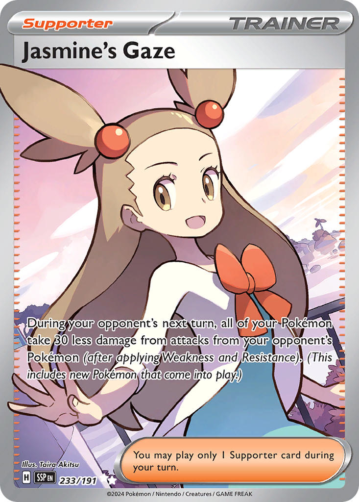 Jasmine's Gaze 233/191 - POKEMON SCARLET & VIOLET: SURGING SPARKS - Pokemon Single Card