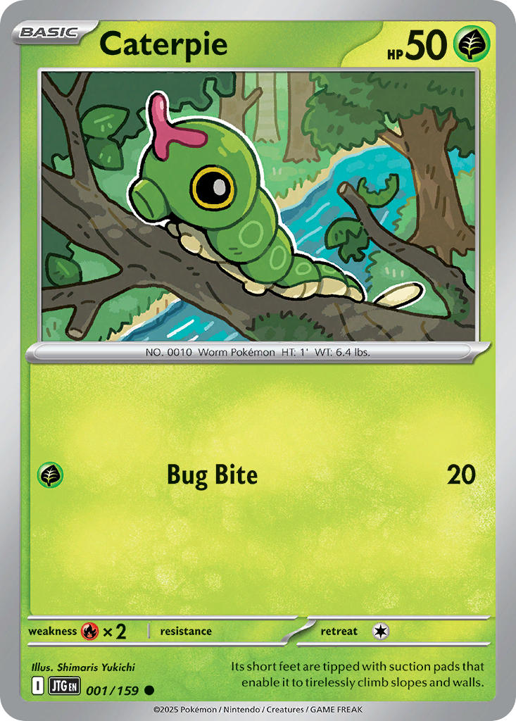 Caterpie 001/159 - POKEMON SCARLET & VIOLET: JOURNEY TOGETHER
