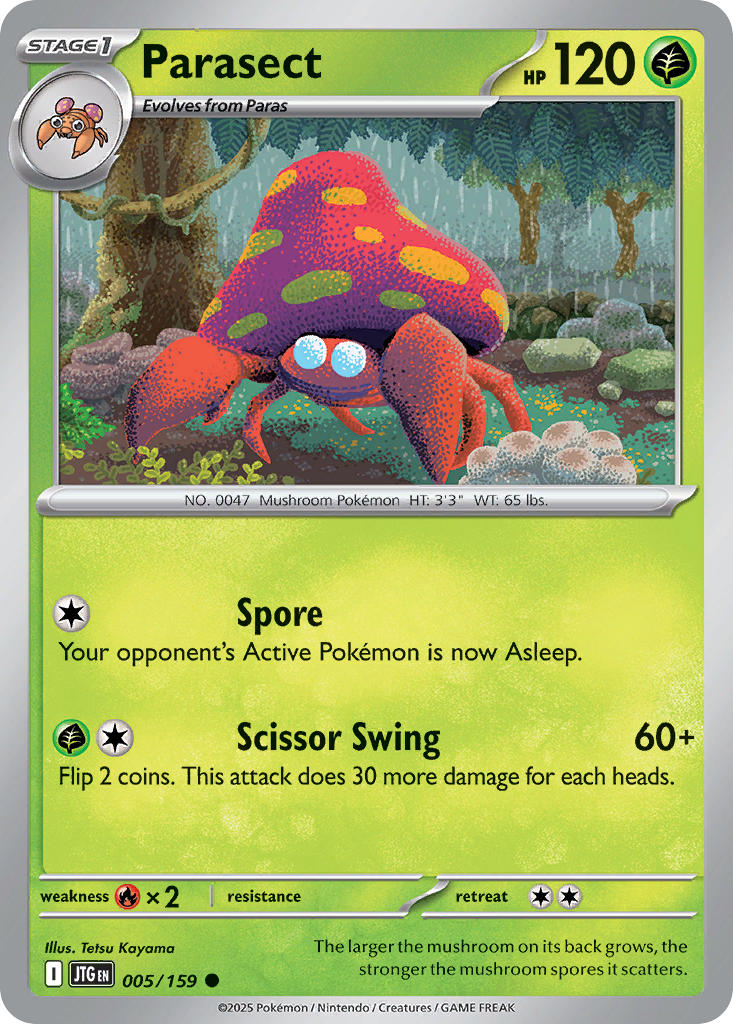 Parasect 005/159 - POKEMON SCARLET & VIOLET: JOURNEY TOGETHER