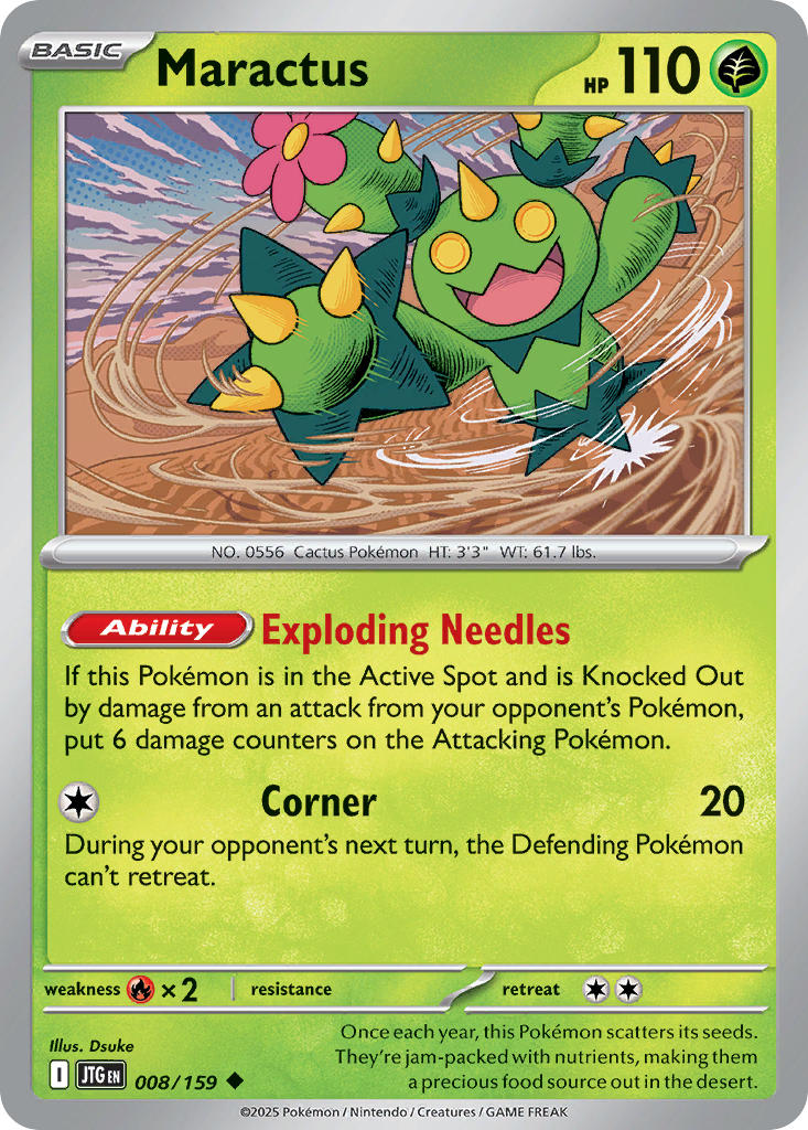 Maractus 008/159 - POKEMON SCARLET & VIOLET: JOURNEY TOGETHER