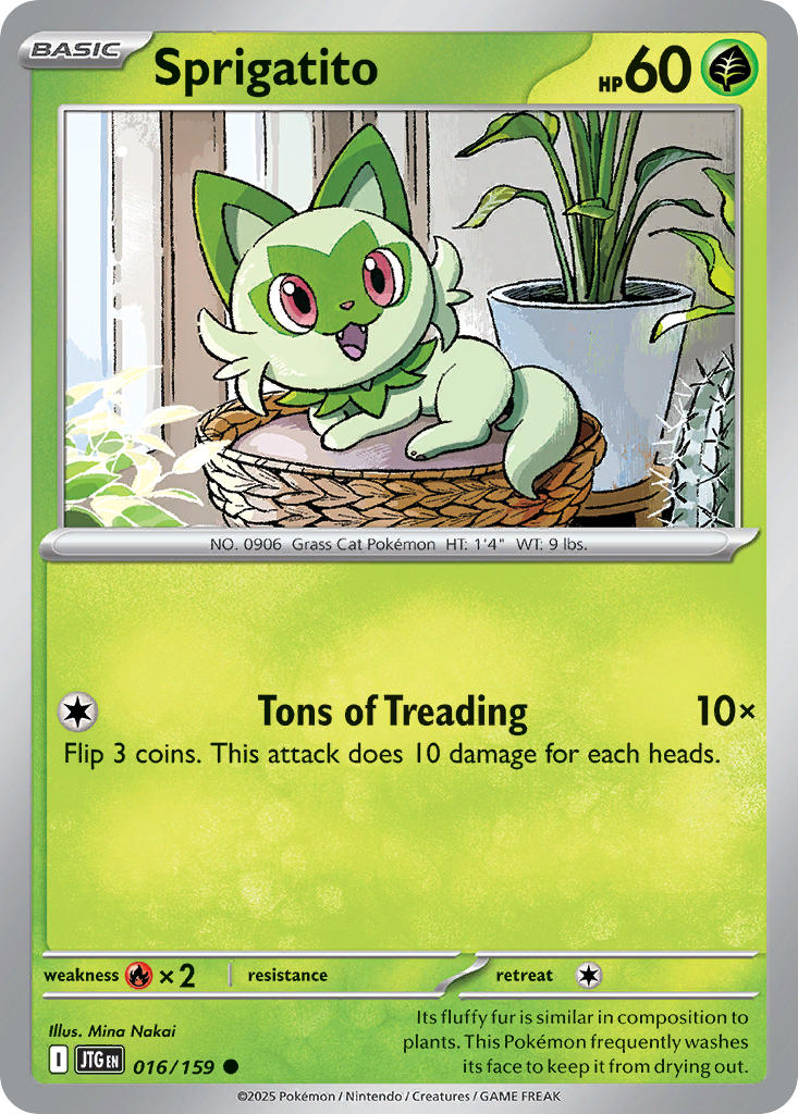 Sprigatito 016/159 - POKEMON SCARLET & VIOLET: JOURNEY TOGETHER
