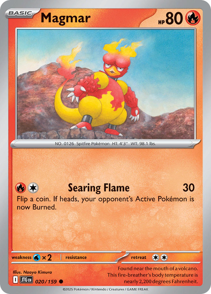 Magmar 020/159 - POKEMON SCARLET & VIOLET: JOURNEY TOGETHER