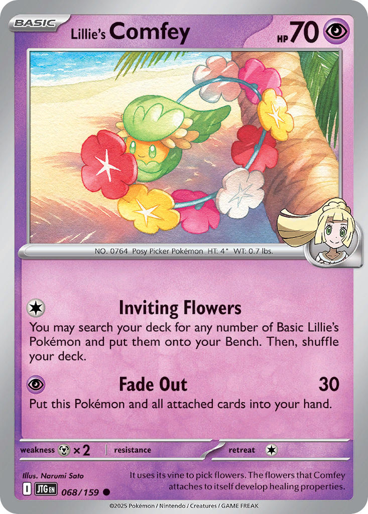 Lillie's Comfey 068/159 - POKEMON SCARLET & VIOLET: JOURNEY TOGETHER