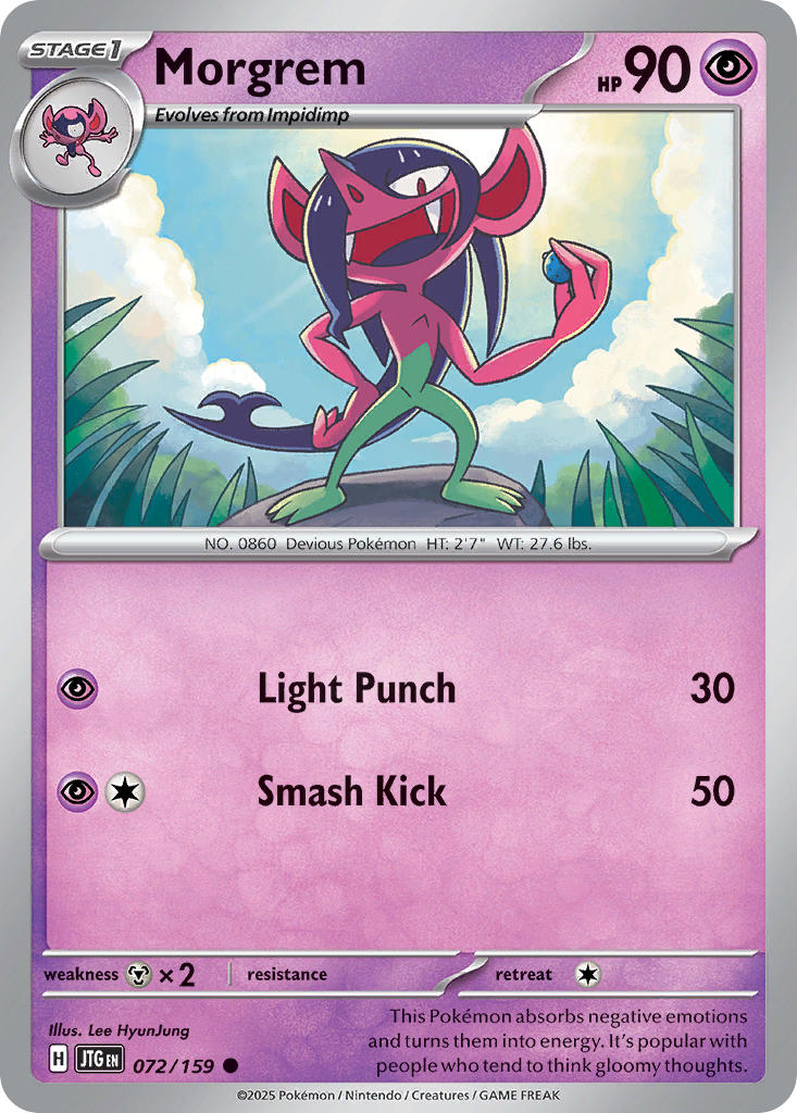 Morgrem 072/159 - POKEMON SCARLET & VIOLET: JOURNEY TOGETHER