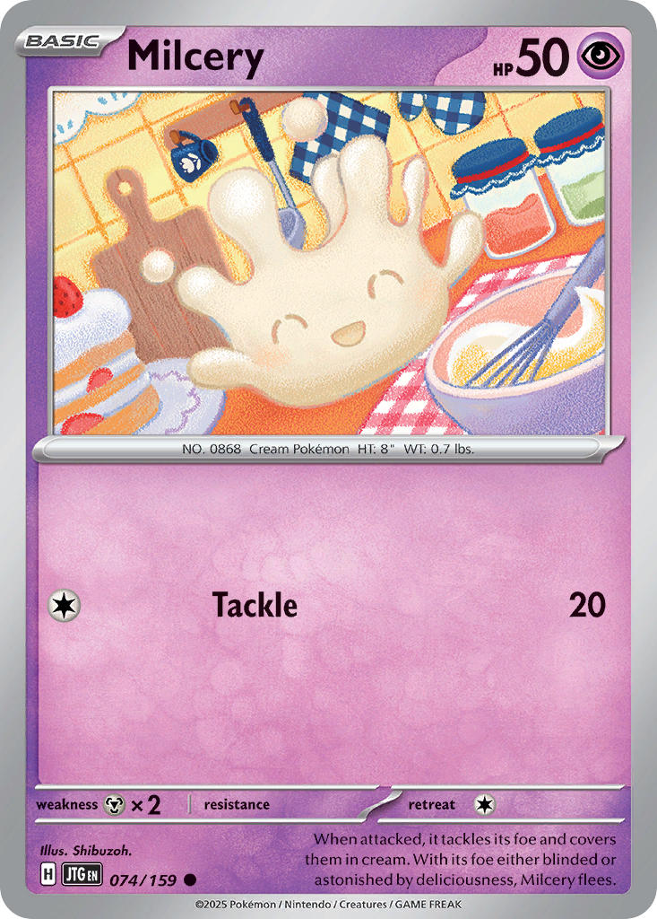 Milcery 074/159 - POKEMON SCARLET & VIOLET: JOURNEY TOGETHER