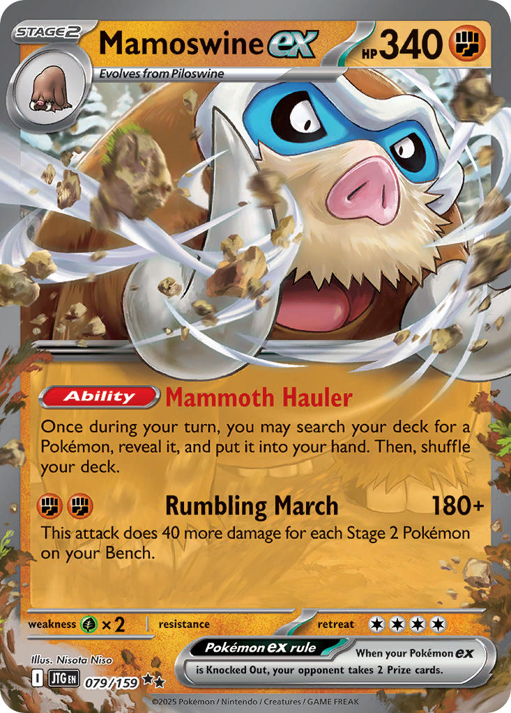 Mamoswine ex 079/159 - POKEMON SCARLET & VIOLET: JOURNEY TOGETHER