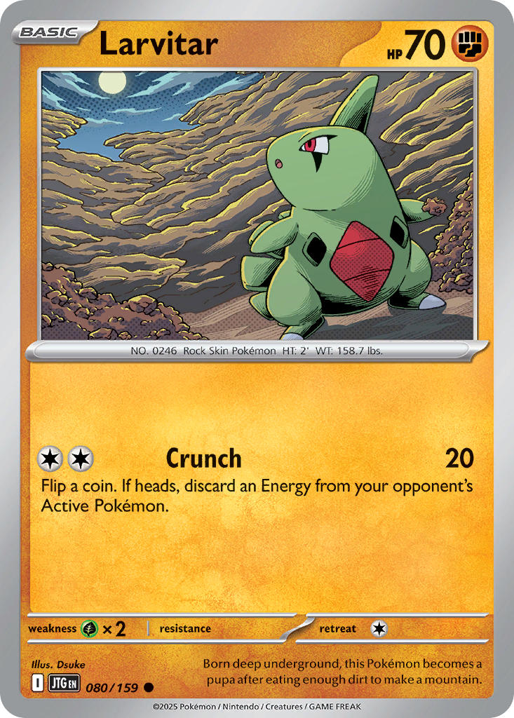 Larvitar 080/159 - POKEMON SCARLET & VIOLET: JOURNEY TOGETHER