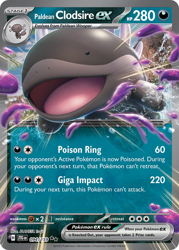 Paldean Clodsire ex 094/159 - POKEMON SCARLET & VIOLET: JOURNEY TOGETHER