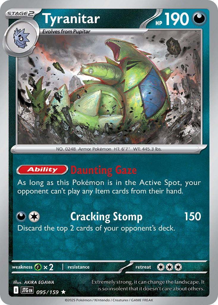 Tyranitar 095/159 - POKEMON SCARLET & VIOLET: JOURNEY TOGETHER