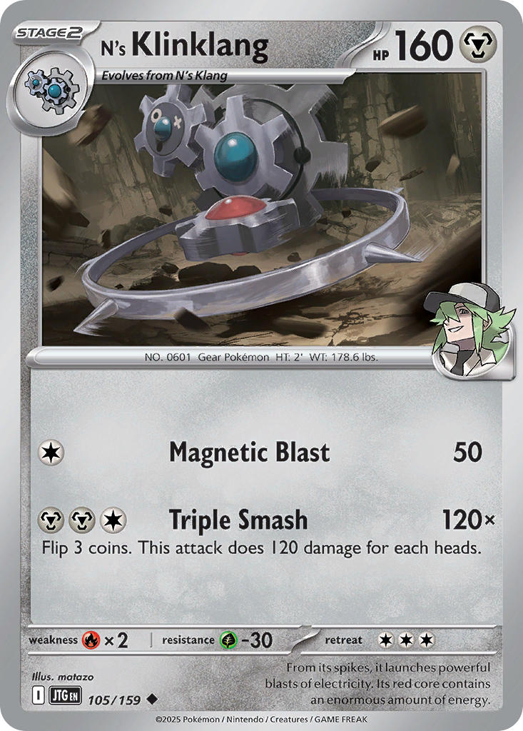N's Klinklang 105/159 - POKEMON SCARLET & VIOLET: JOURNEY TOGETHER