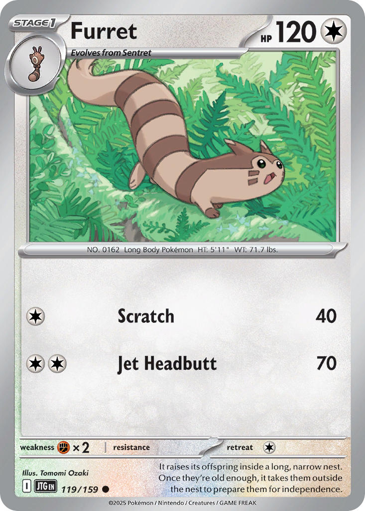 Furret 119/159 - POKEMON SCARLET & VIOLET: JOURNEY TOGETHER