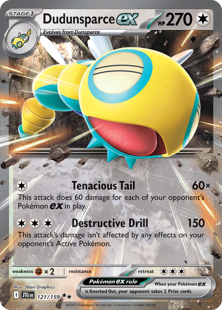 Dudunsparce ex 121/159 - POKEMON SCARLET & VIOLET: JOURNEY TOGETHER