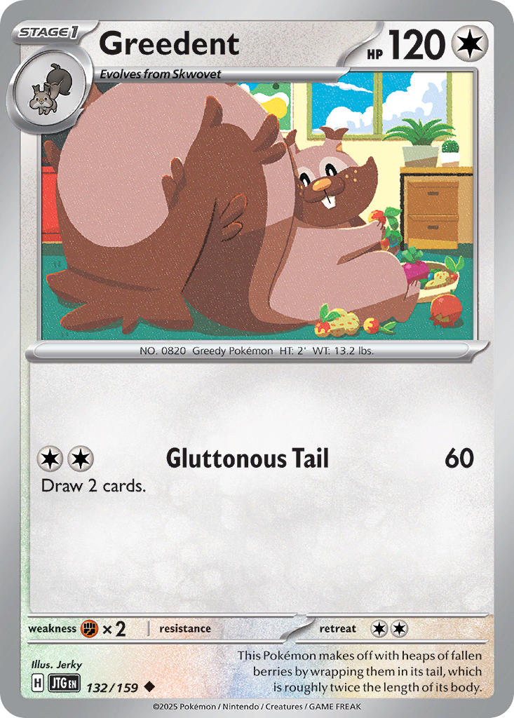 Greedent 132/159 - POKEMON SCARLET & VIOLET: JOURNEY TOGETHER