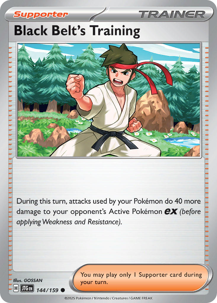 Black Belt's Training 144/159 - POKEMON SCARLET & VIOLET: JOURNEY TOGETHER