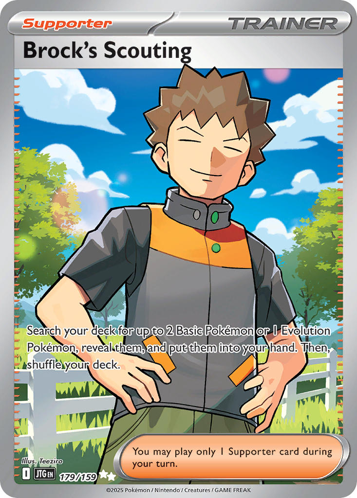 Brock's Scouting 179/159 - POKEMON SCARLET & VIOLET: JOURNEY TOGETHER - Pokemon Single Card