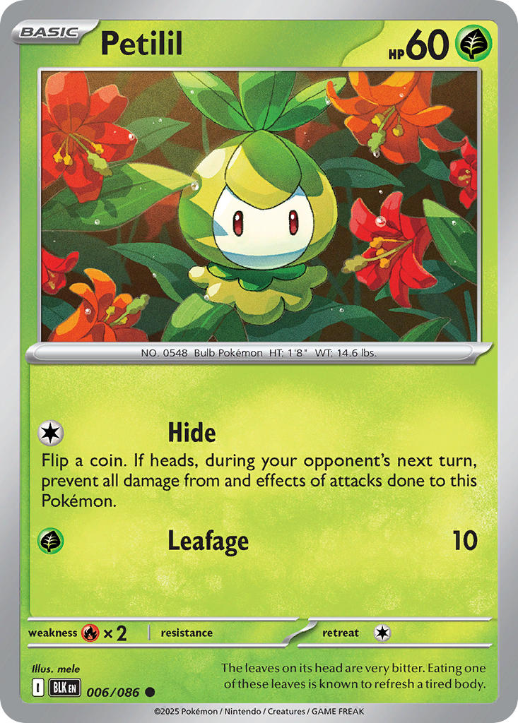 Petilil 006/086 - POKEMON SCARLET & VIOLET: BLACK BOLT