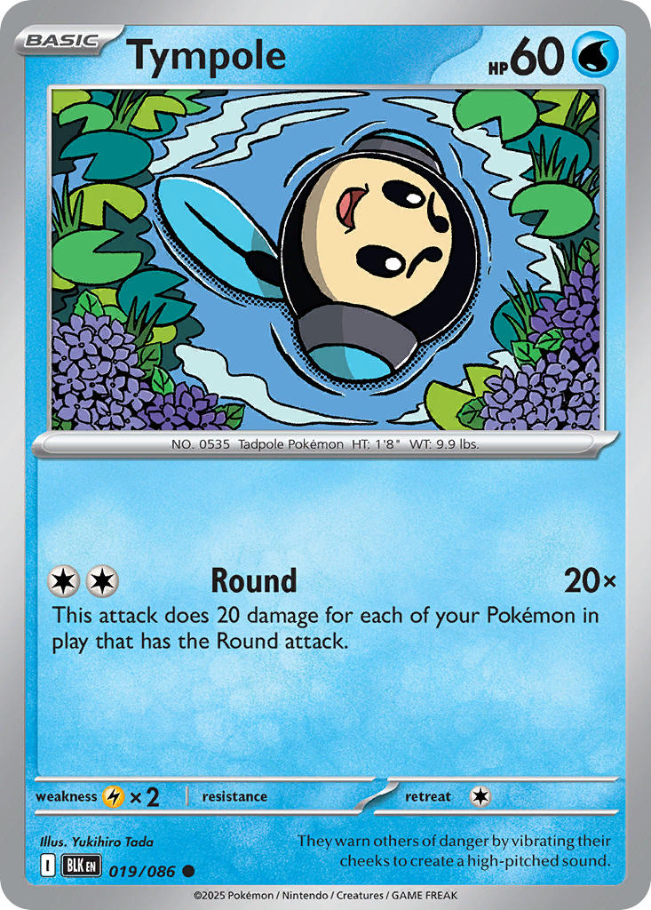 Tympole 019/086 - POKEMON SCARLET & VIOLET: BLACK BOLT