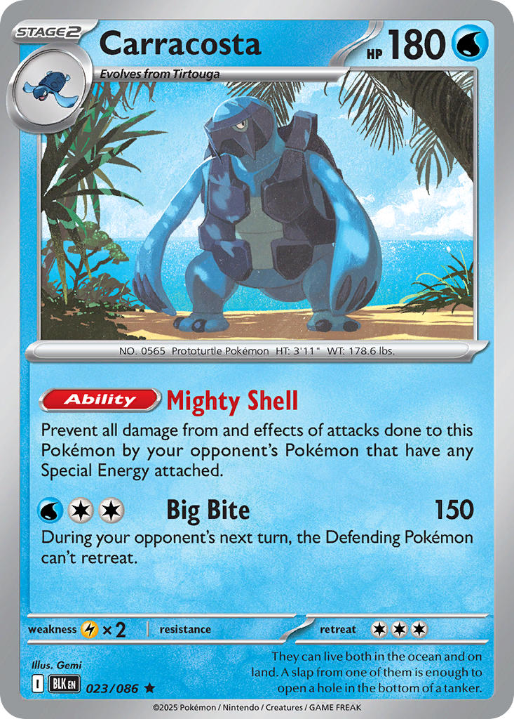 Carracosta 023/086 - POKEMON SCARLET & VIOLET: BLACK BOLT