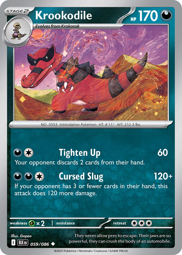 Krookodile 059/086 - POKEMON SCARLET & VIOLET: BLACK BOLT