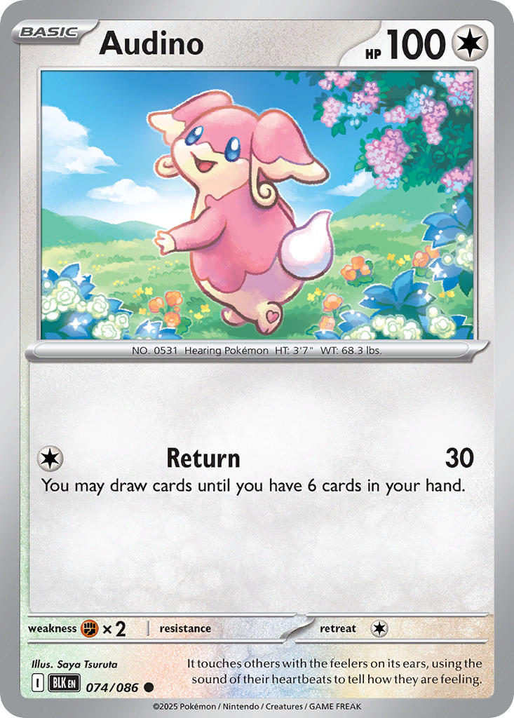 Audino 074/086 - POKEMON SCARLET & VIOLET: BLACK BOLT