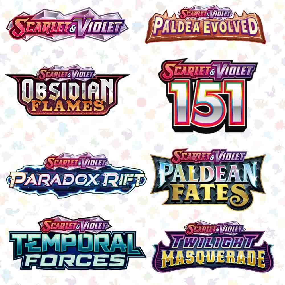 Pokemon TCG - All Scarlet & Violet sets logo