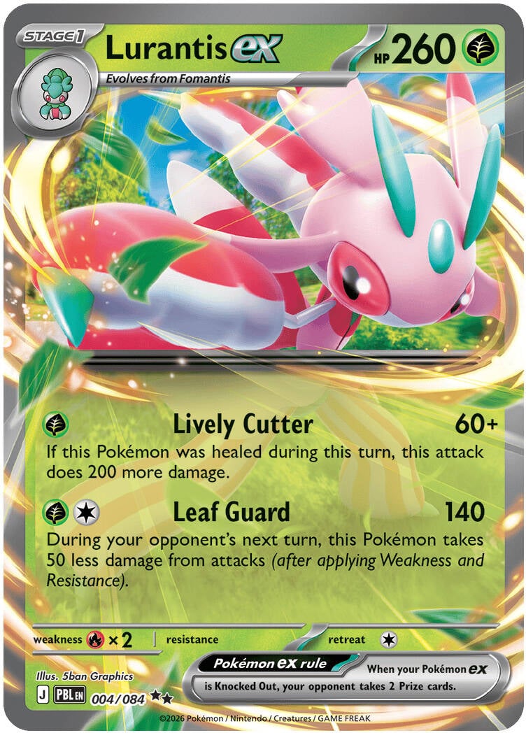 Fomantis ex 004/084- POKEMON MEGA EVOLUTION: PITCH BLACK - Pokemon Single Card