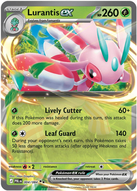 Fomantis ex 004/084- POKEMON MEGA EVOLUTION: PITCH BLACK - Pokemon Single Card