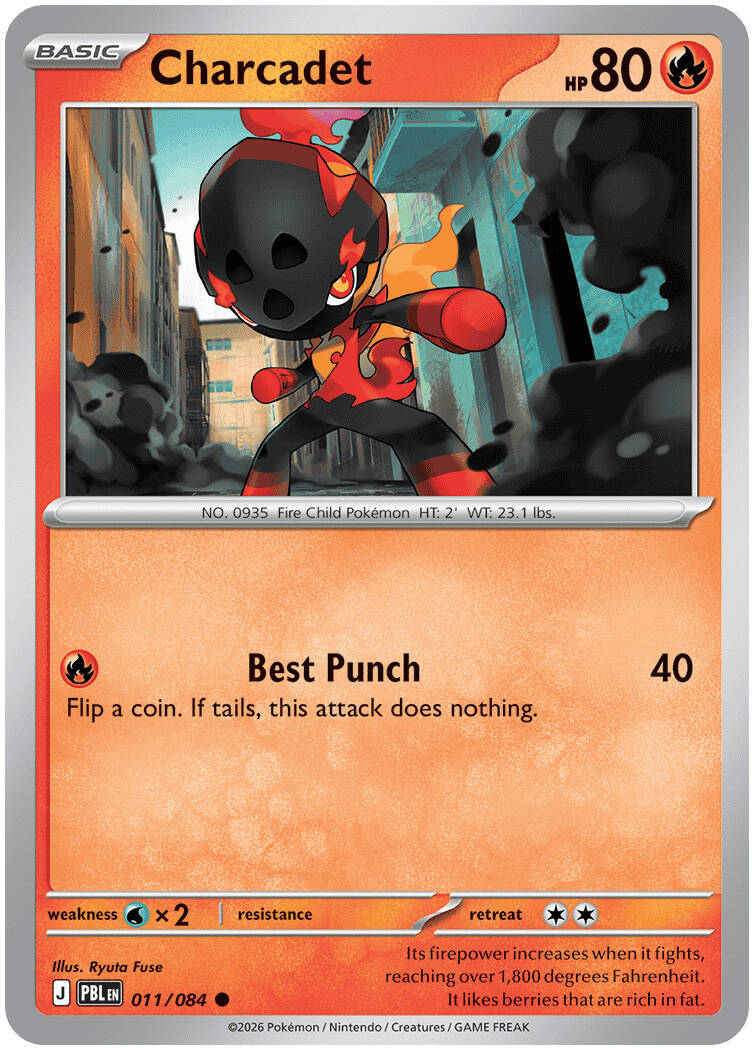 Charcadet 011/084 - POKEMON MEGA EVOLUTION: PITCH BLACK - Pokemon Single Card