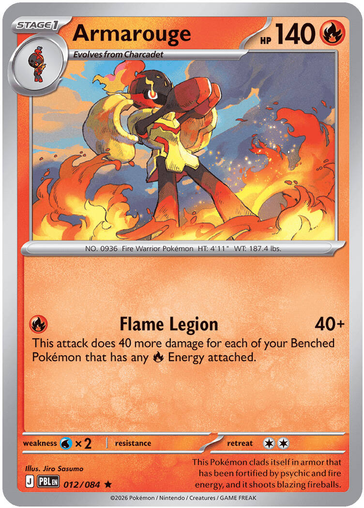 Armarouge 012/084 - POKEMON MEGA EVOLUTION: PITCH BLACK - Pokemon Single Card