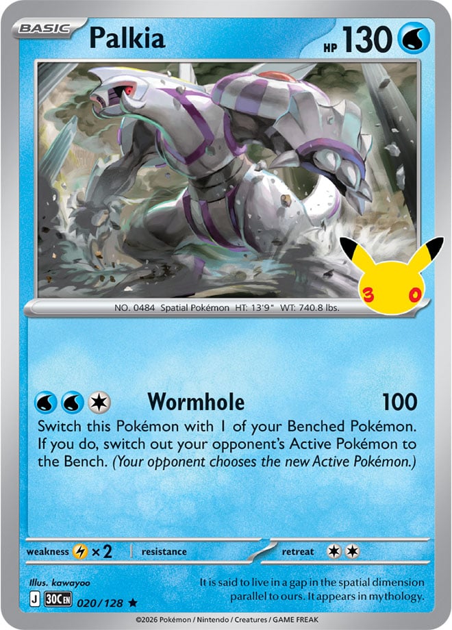 Palkia 020/128 - POKEMON: 30TH CELEBRATION - Pokemon Single Card