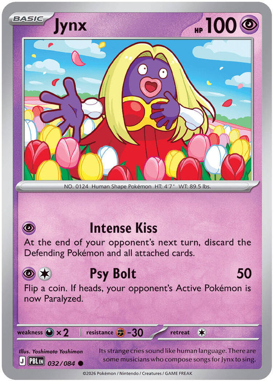 Jynx 032/084 - POKEMON MEGA EVOLUTION: PITCH BLACK - Pokemon Single Card
