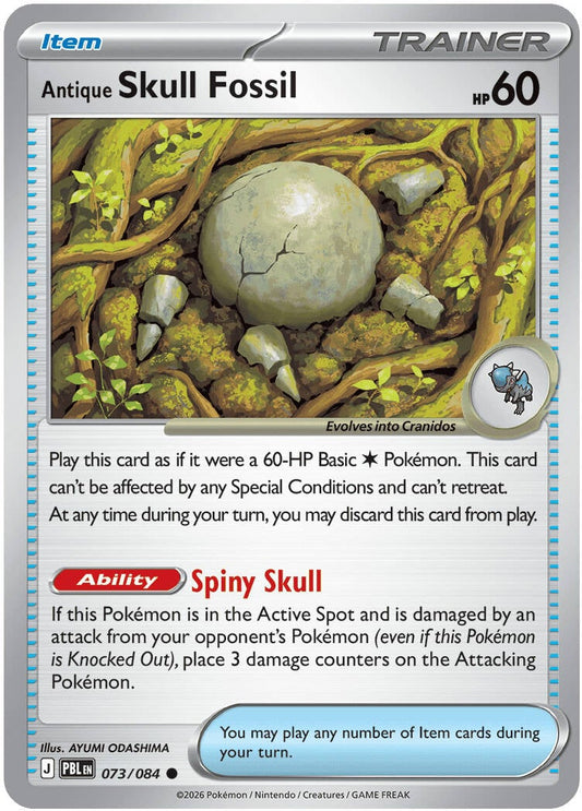 Antique Skull Fossil 073/084 - POKEMON MEGA EVOLUTION: PITCH BLACK - Pokemon Single Card