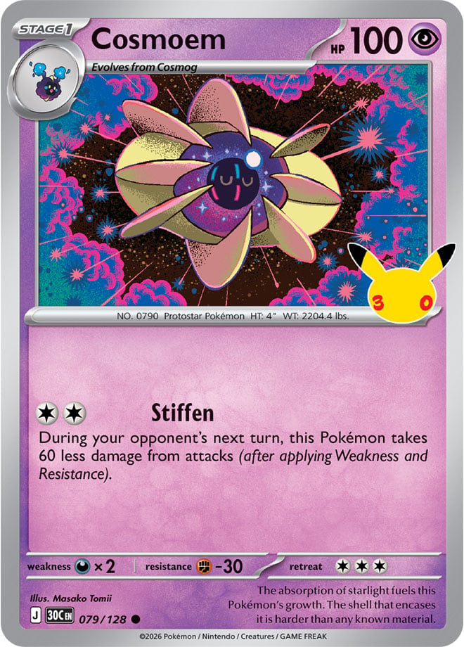 Cosmoem 079/128 - POKEMON: 30TH CELEBRATION - Pokemon Single Card