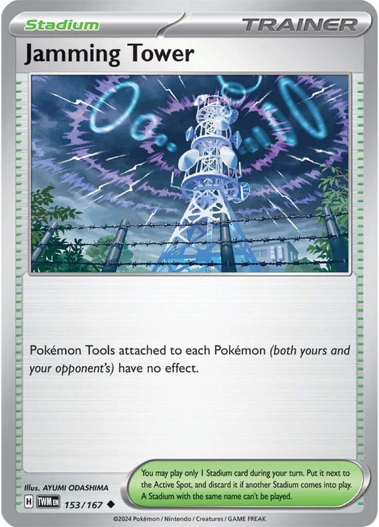 153/167 Jamming Tower - SCARLET AND VIOLET: TWILIGHT MASQUERADE - Pokemon Single Card