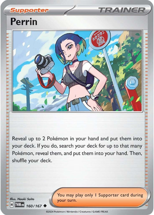 160/167 Perrin - SCARLET AND VIOLET: TWILIGHT MASQUERADE - Pokemon Single Card