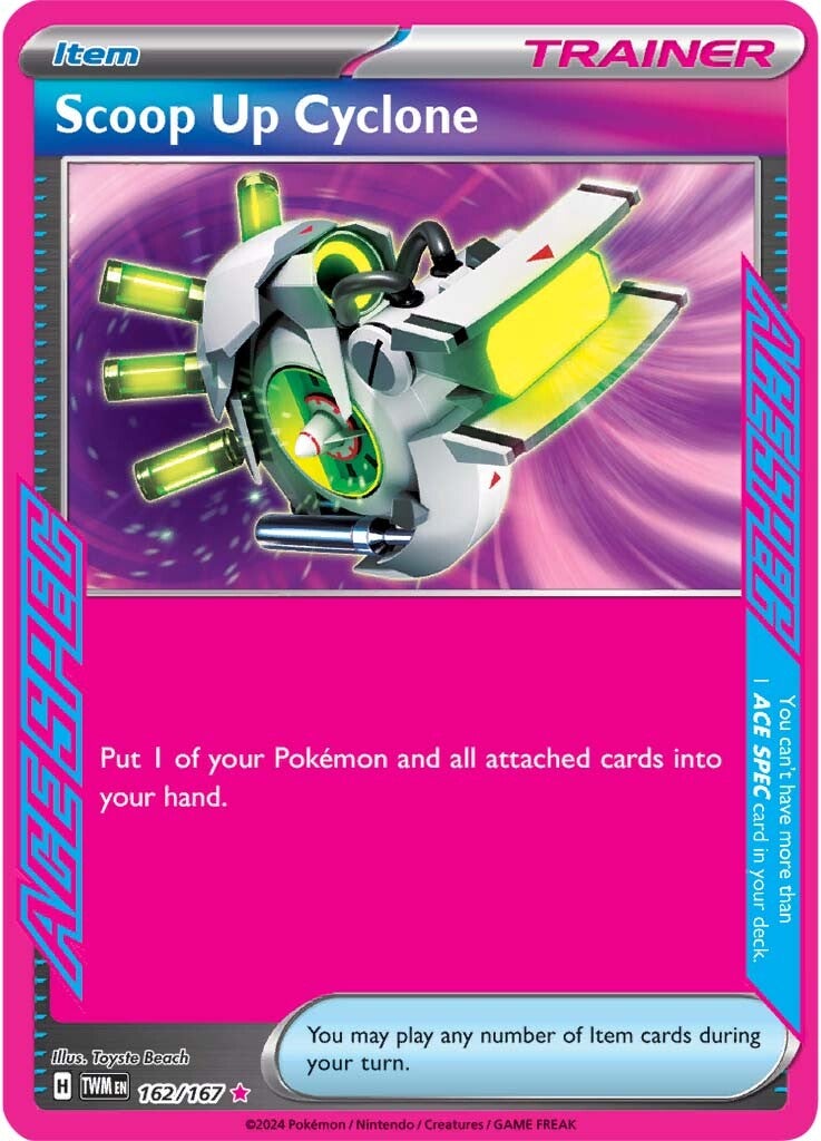 162/167 Scoop Up Cyclone - SCARLET AND VIOLET: TWILIGHT MASQUERADE - Pokemon Single Card