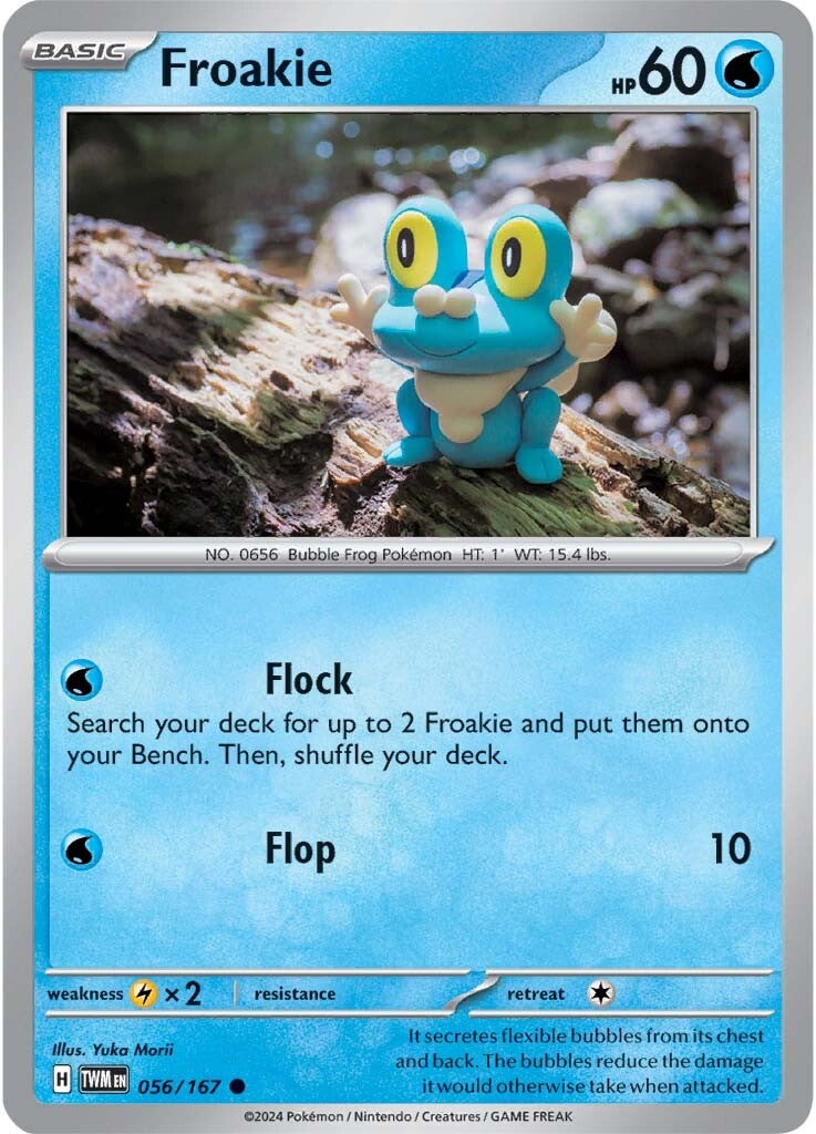 056/167 Froakie - SCARLET AND VIOLET: TWILIGHT MASQUERADE - Pokemon Single Card