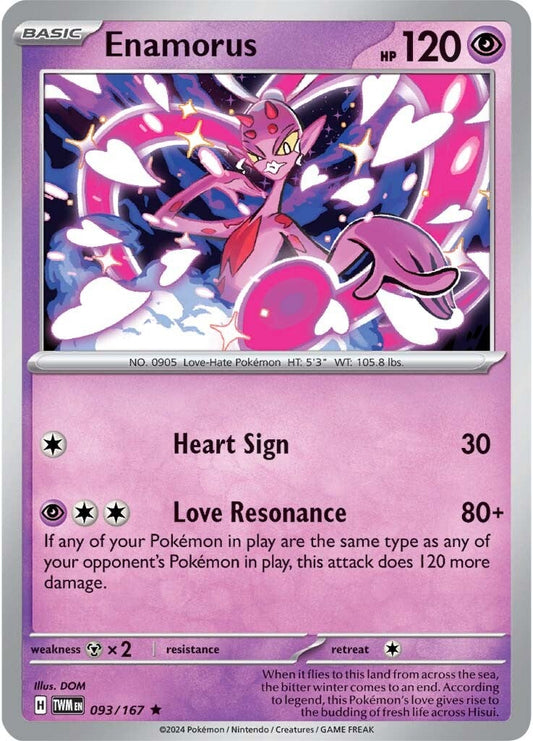 093/167 Enamorus - SCARLET AND VIOLET: TWILIGHT MASQUERADE - Pokemon Single Card